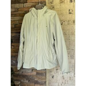 Tommy Hilfiger Mens Hooded Rain Jacket-Size Medium